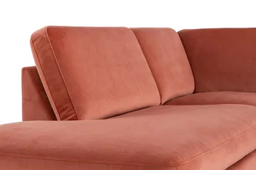 Teodin U-soffa med Divan Sammet Vänster - Rosa - Möbler - Vardagsrum - Soffor - U-soffor