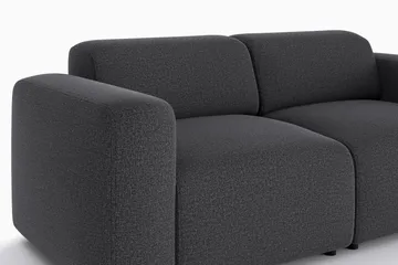 Torvasen 2-sits Soffa i Tyg - Svart - Möbler - Vardagsrum - Soffor - 2-sits soffor