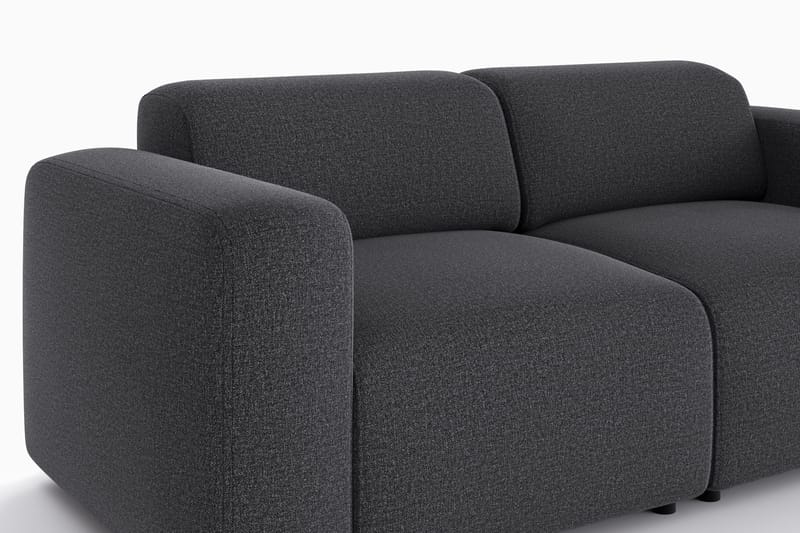 Torvasen 2-sits Soffa i Tyg - Svart - Möbler - Vardagsrum - Soffor - 2-sits soffor
