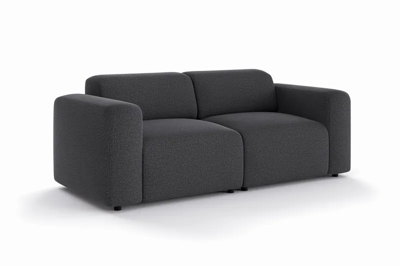 Torvasen 2-sits Soffa i Tyg - Svart - Möbler - Vardagsrum - Soffor - 2-sits soffor