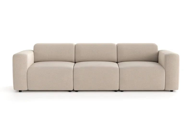 Torvasen 3-sits Soffa i Tyg, Beige