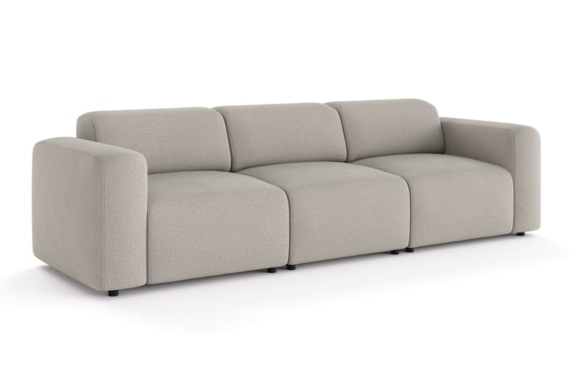 Torvasen 3-sits Soffa i Tyg - Ljusgrå - Möbler - Vardagsrum - Soffor - 3-sits soffor