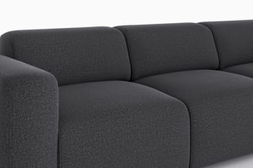 Torvasen 3-sits Soffa i Tyg - Svart - Möbler - Vardagsrum - Soffor - 3-sits soffor