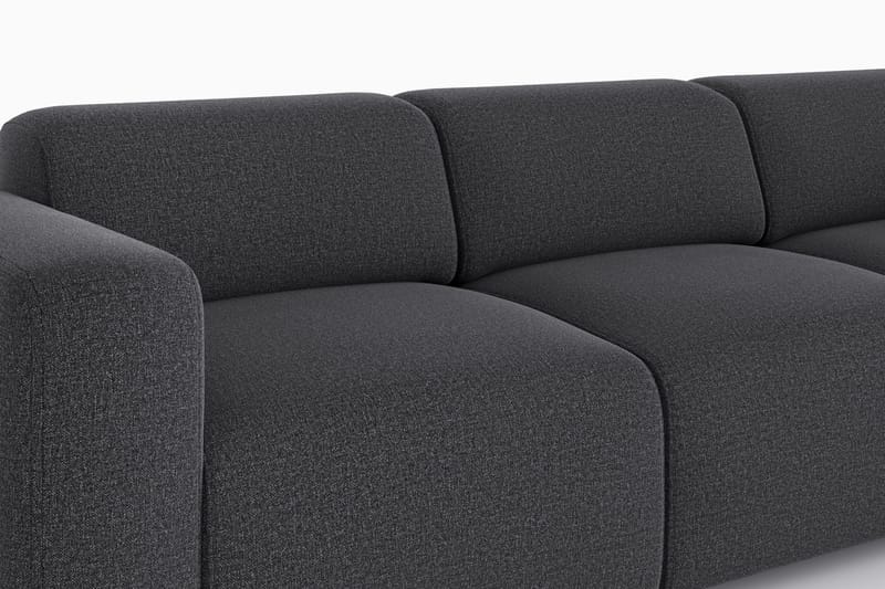 Torvasen 3-sits Soffa i Tyg - Svart - Möbler - Vardagsrum - Soffor - 3-sits soffor