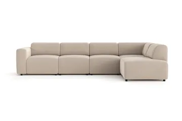 Torvasen 5-sits Soffa med Divan Höger i Tyg