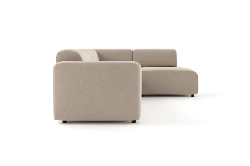 Torvasen 5-sits Soffa med Divan Höger i Tyg - Beige - Möbler - Vardagsrum - Soffor - Divansoffa & schäslong