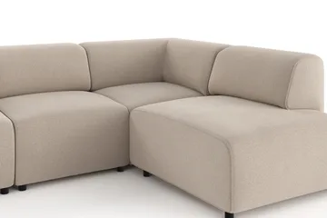 Torvasen 5-sits Soffa med Divan Höger i Tyg - Beige - Möbler - Vardagsrum - Soffor - Divansoffa & schäslong