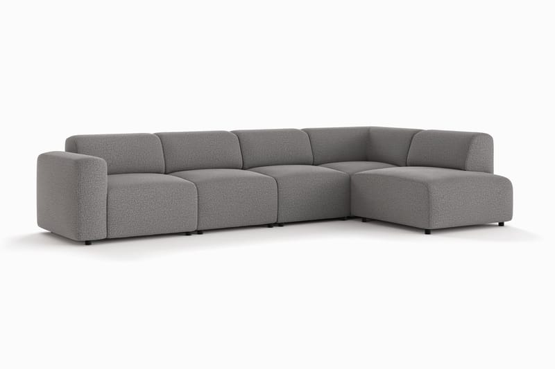 Torvasen 5-sits Soffa med Divan Höger i Tyg - Grå - Möbler - Vardagsrum - Soffor - Divansoffa & schäslong