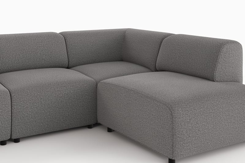 Torvasen 5-sits Soffa med Divan Höger i Tyg - Grå - Möbler - Vardagsrum - Soffor - Divansoffa & schäslong