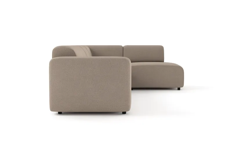 Torvasen 5-sits Soffa med Divan Höger i Tyg - Greige - Möbler - Vardagsrum - Soffor - Divansoffa & schäslong