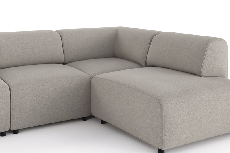 Torvasen 5-sits Soffa med Divan Höger i Tyg - Ljusgrå - Möbler - Vardagsrum - Soffor - Divansoffa & schäslong
