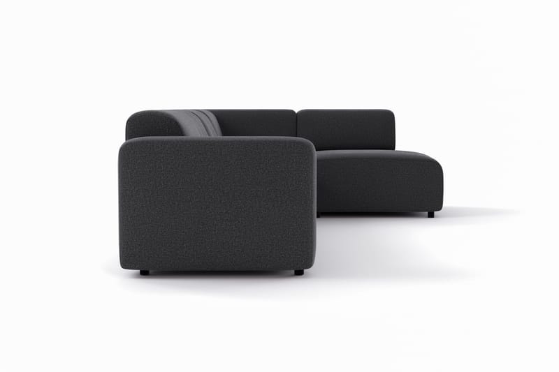 Torvasen 5-sits Soffa med Divan Höger i Tyg - Svart - Möbler - Vardagsrum - Soffor - Divansoffa & schäslong