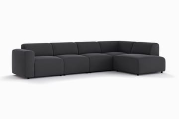 Torvasen 5-sits Soffa med Divan Höger i Tyg - Svart - Möbler - Vardagsrum - Soffor - Divansoffa & schäslong