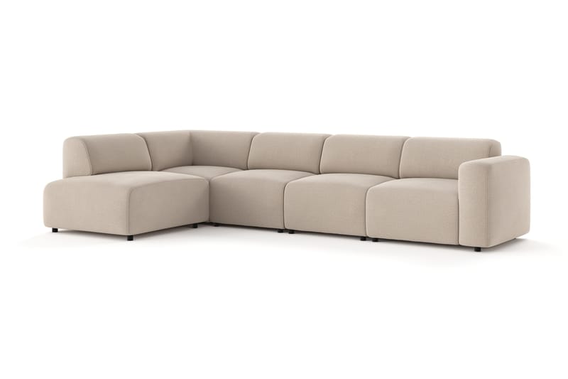 Torvasen 5-sits Soffa med Divan Vänster i Tyg - Beige - Möbler - Vardagsrum - Soffor - Divansoffa & schäslong