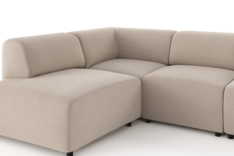 Torvasen 5-sits Soffa med Divan Vänster i Tyg - Beige - Möbler - Vardagsrum - Soffor - Divansoffa & schäslong