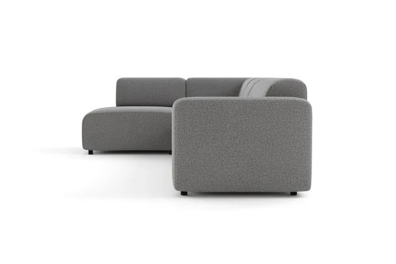 Torvasen 5-sits Soffa med Divan Vänster i Tyg - Grå - Möbler - Vardagsrum - Soffor - Divansoffa & schäslong