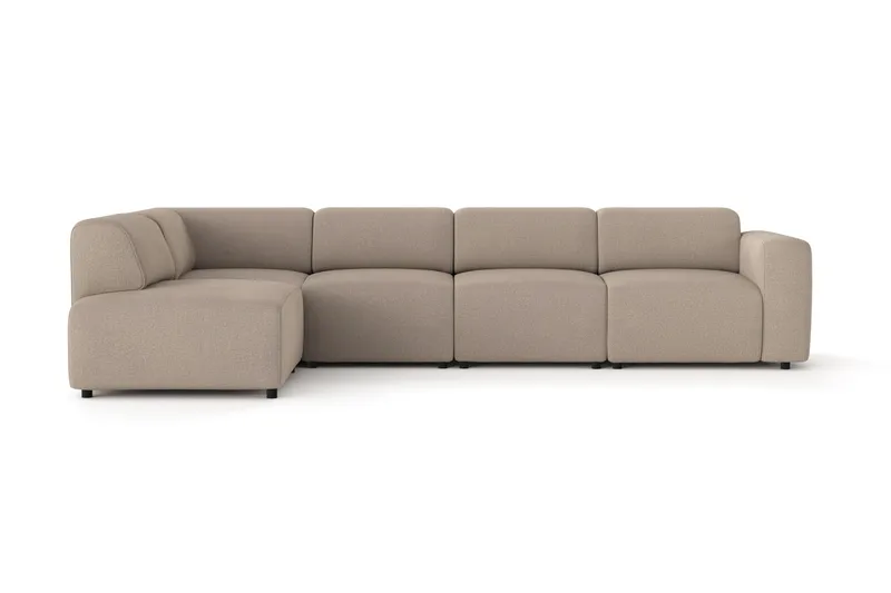 Torvasen 5-sits Soffa med Divan Vänster i Tyg, Greige