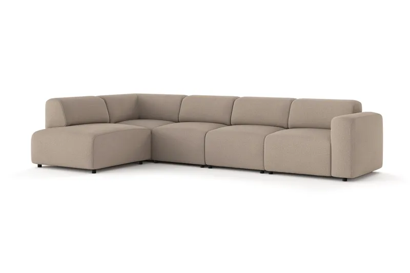Torvasen 5-sits Soffa med Divan Vänster i Tyg - Greige - Möbler - Vardagsrum - Soffor - Divansoffa & schäslong