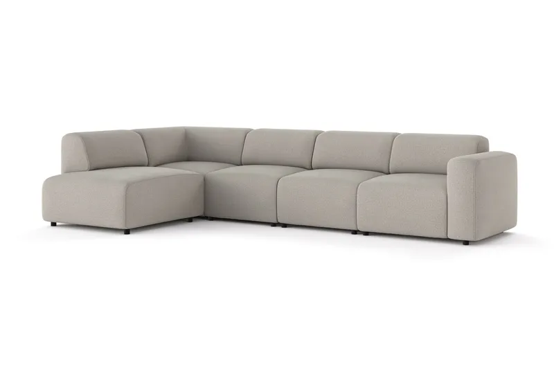 Torvasen 5-sits Soffa med Divan Vänster i Tyg - Ljusgrå - Möbler - Vardagsrum - Soffor - Divansoffa & schäslong