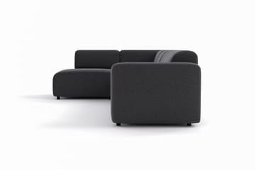 Torvasen 5-sits Soffa med Divan Vänster i Tyg - Svart - Möbler - Vardagsrum - Soffor - Divansoffa & schäslong