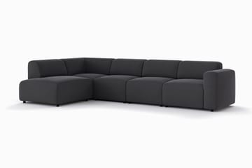 Torvasen 5-sits Soffa med Divan Vänster i Tyg - Svart - Möbler - Vardagsrum - Soffor - Divansoffa & schäslong