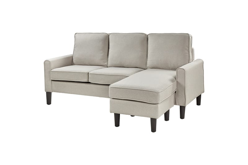 Traun Soffa 3-sits - Beige/Svart - Möbler - Vardagsrum - Soffor - 3-sits soffor