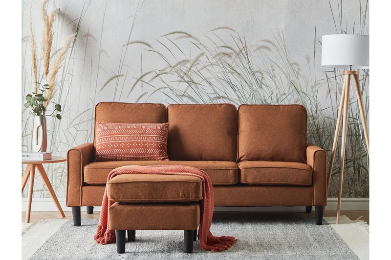 Traun Soffa 3-sits - Brun/Svart - Möbler - Vardagsrum - Soffor - 3-sits soffor