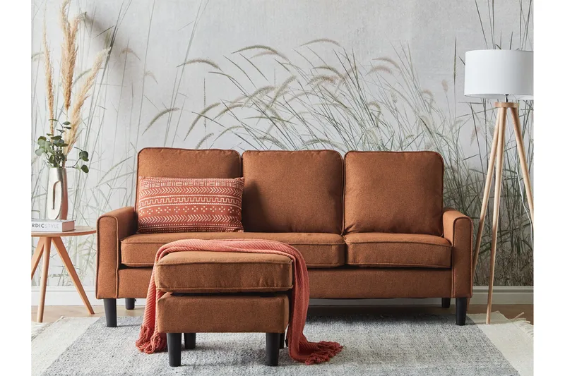 Traun Soffa 3-sits - Brun/Svart - Möbler - Vardagsrum - Soffor - 3-sits soffor