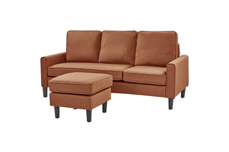 Traun Soffa 3-sits - Brun/Svart - Möbler - Vardagsrum - Soffor - 3-sits soffor