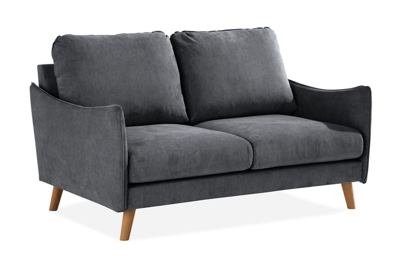 Trend Lyx 2-sits Soffa - Mörkgrå/Ek - Möbler - Vardagsrum - Soffor - 2-sits soffor