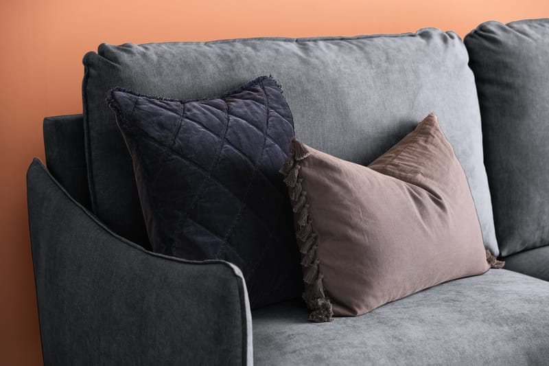 Trend Lyx 2-sits Soffa - Mörkgrå/Svart - Möbler - Vardagsrum - Soffor - 2-sits soffor