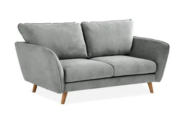 Trend Lyx 2-sits Tygsoffa - Grå - Möbler - Vardagsrum - Soffor - 2-sits soffor