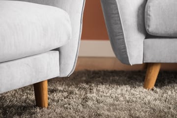 Trend Lyx 2-sits Tygsoffa - Ljusgrå - Möbler - Vardagsrum - Soffor - 2-sits soffor