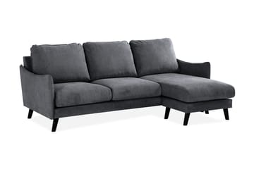 Trend Lyx 3-sits Divansoffa Höger - Mörkgrå/Svart - Möbler - Vardagsrum - Soffor - Divansoffa & schäslong