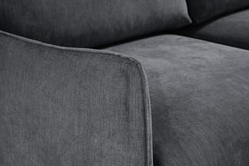 Trend Lyx 3-sits Divansoffa Vänster - Mörkgrå/Ek - Möbler - Vardagsrum - Soffor - Divansoffa & schäslong