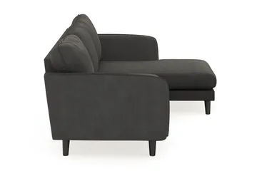 Trend Lyx 3-sits Högervänd L-formad Divansoffa i Manchester - Mörkgrå - Möbler - Vardagsrum - Soffor - Divansoffa & schäslong