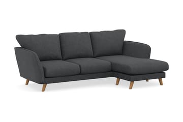 Trend Lyx 3-sits Högervänd L-formad Divansoffa i Manchester - Mörkgrå - Möbler - Vardagsrum - Soffor - Divansoffa & schäslong