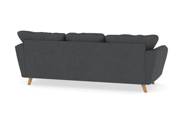 Trend Lyx 3-sits Högervänd L-formad Divansoffa i Manchester - Mörkgrå - Möbler - Vardagsrum - Soffor - Divansoffa & schäslong