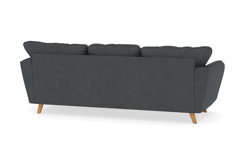 Trend Lyx 3-sits Högervänd L-formad Divansoffa i Manchester - Mörkgrå - Möbler - Vardagsrum - Soffor - Divansoffa & schäslong
