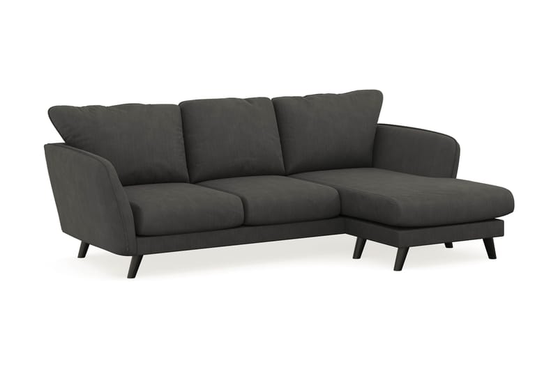 Trend Lyx 3-sits Högervänd L-formad Divansoffa i Manchester - Mörkgrå - Möbler - Vardagsrum - Soffor - Divansoffa & schäslong