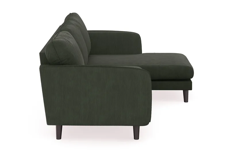 Trend Lyx 3-sits Högervänd L-formad Divansoffa i Manchester - Mörkgrön - Möbler - Vardagsrum - Soffor - Divansoffa & schäslong