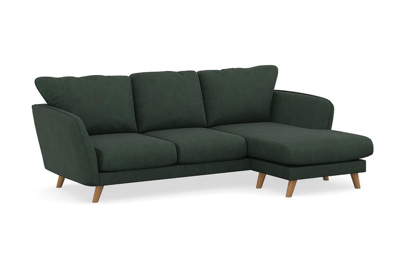 Trend Lyx 3-sits Högervänd L-formad Divansoffa i Manchester - Mörkgrön - Möbler - Vardagsrum - Soffor - Divansoffa & schäslong