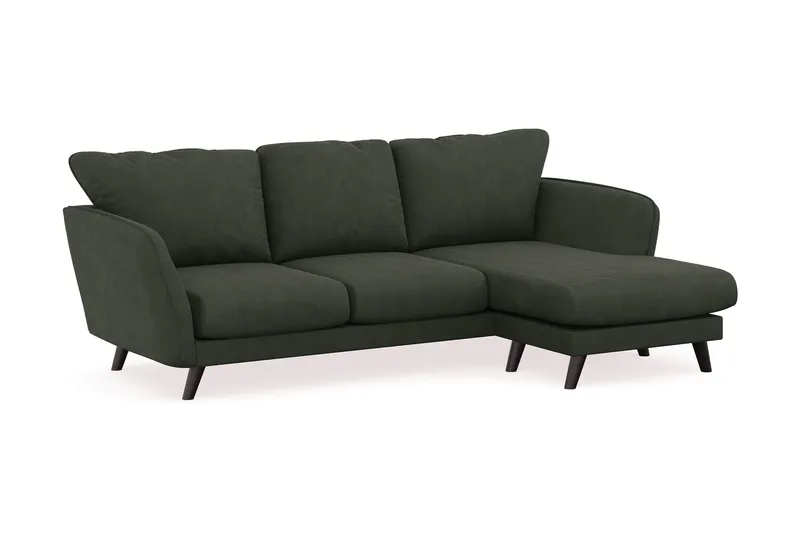 Trend Lyx 3-sits Högervänd L-formad Divansoffa i Manchester - Mörkgrön - Möbler - Vardagsrum - Soffor - Divansoffa & schäslong