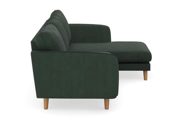 Trend Lyx 3-sits Högervänd L-formad Divansoffa i Manchester - Mörkgrön - Möbler - Vardagsrum - Soffor - Divansoffa & schäslong
