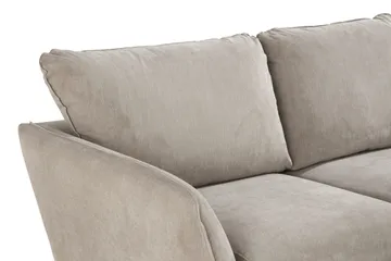 Trend Lyx 3-sits Högervänd L-formad Divansoffa i Tyg - Beige - Möbler - Vardagsrum - Soffor - Divansoffa & schäslong