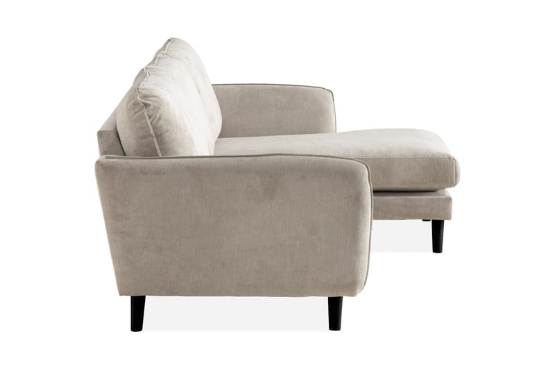 Trend Lyx 3-sits Högervänd L-formad Divansoffa i Tyg - Beige - Möbler - Vardagsrum - Soffor - Divansoffa & schäslong