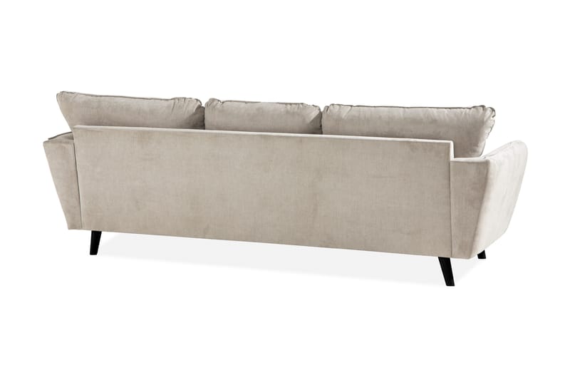 Trend Lyx 3-sits Högervänd L-formad Divansoffa i Tyg - Beige - Möbler - Vardagsrum - Soffor - Divansoffa & schäslong