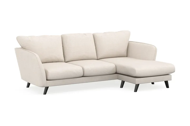 Trend Lyx 3-sits Högervänd L-formad Divansoffa i Tyg - Beige - Möbler - Vardagsrum - Soffor - Divansoffa & schäslong