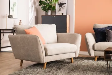 Trend Lyx 3-sits Högervänd L-formad Divansoffa i Tyg - Beige - Möbler - Vardagsrum - Soffor - Divansoffa & schäslong