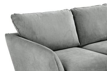 Trend Lyx 3-sits Högervänd L-formad Divansoffa i Tyg - Grå - Möbler - Vardagsrum - Soffor - Divansoffa & schäslong